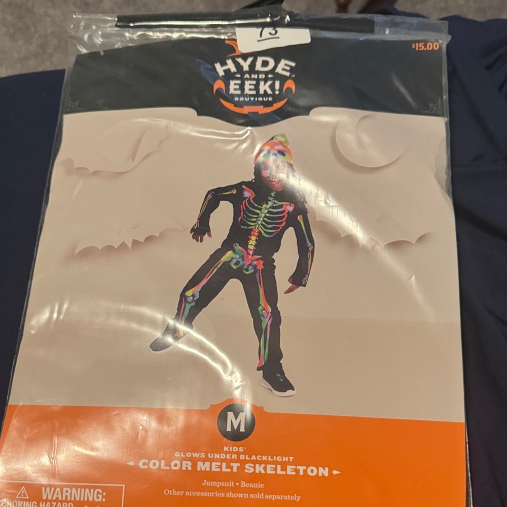 Hyde and Eek! Boutique Kids Color Melt Skeleton Costume